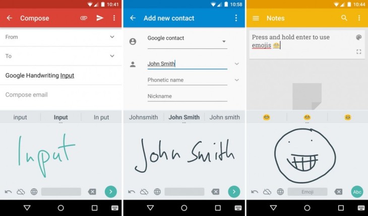 Google propose la reconnaissance d’écriture manuscrite sur Android