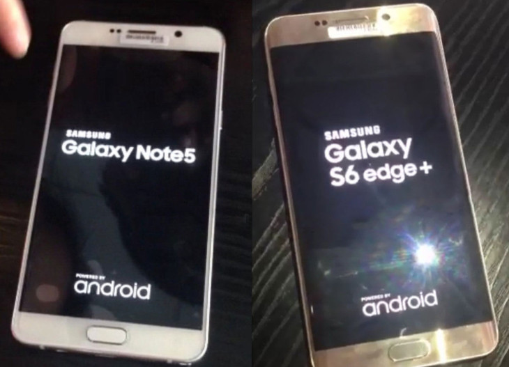 Samsung : nouvelles photos des Galaxy Note 5 & S6 Edge+ ?