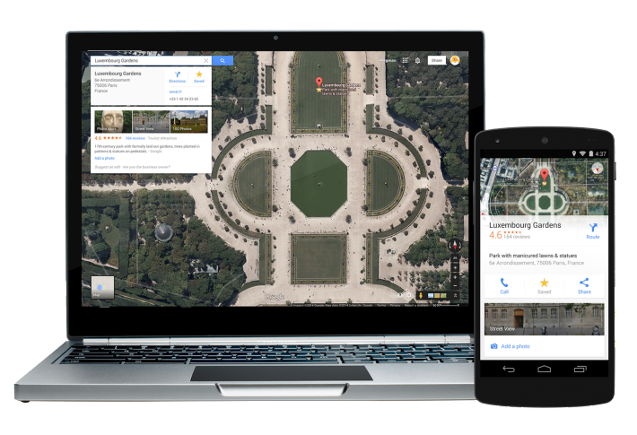 Google Maps permet d’envoyer des itinéraires de son PC vers Android