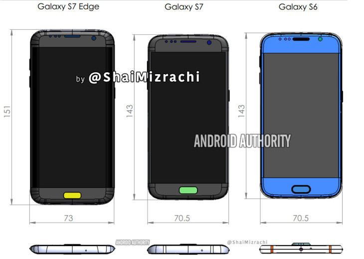 Samsung Galaxy S7 & S7 Edge : les dimensions révélées ?