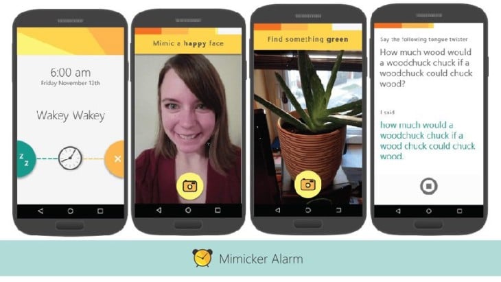 Microsoft lance Mimicker Alarm (Android) pour vous réveiller avec des jeux