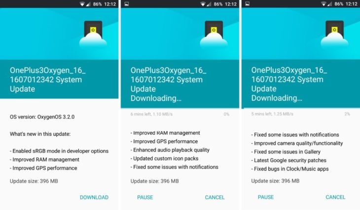 OnePlus 3 : déploiement de la mise à jour OxygenOS 3.2.0